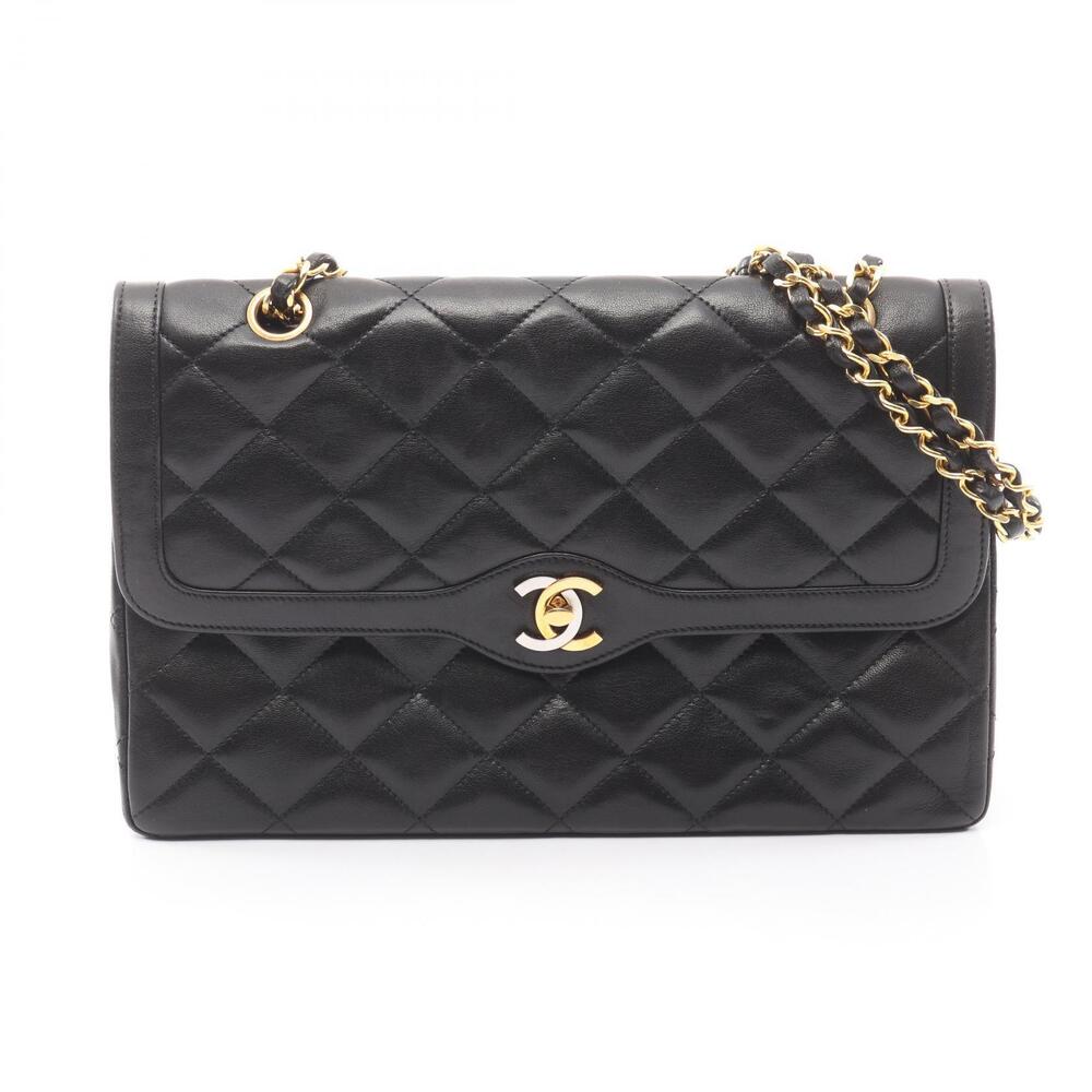 Chanel Matelasse Paris Limited Edition Double Flap Shoulder Bag Lambskin